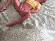 When parents aren't home. Girl caught while watching porn 16/16