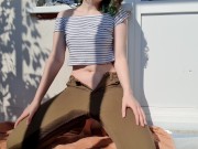 Teen Girl Peeing in Pants