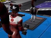 Public Gym Fuck Red Panda Cumflation Breeding - Second Life Yiff 2/16
