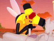 Pokemon - Vespiquen jerks Mewtwo - 3D Hentai 15/16