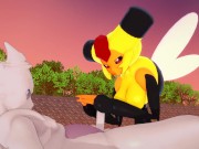 Pokemon - Vespiquen jerks Mewtwo - 3D Hentai 3/16