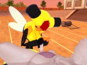 Pokemon - Vespiquen jerks Mewtwo - 3D Hentai 7/16