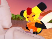 Pokemon - Vespiquen jerks Mewtwo - 3D Hentai 8/16