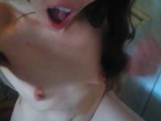 Happy Peeing Farting Bathroom Camgirl PinkMoonLust OF Multiple LOUD Stinky Farts Sitting Toilet PISS 8/16