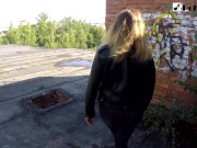 Римминг парню когда он рисовал граффити, а после я трахнула его страпоном 1/16