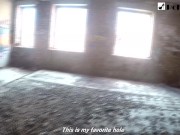 Римминг парню когда он рисовал граффити, а после я трахнула его страпоном 3/16