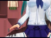 3D HENTAI High schoolgirl fucks in the locker room after school 1/16