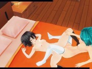 3D HENTAI Schoolgirls Lesbians Fuck With A Vibrator 15/16