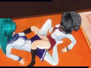 3D HENTAI Schoolgirls Lesbians Fuck With A Vibrator 3/16