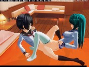 3D HENTAI Schoolgirls Lesbians Fuck With A Vibrator 6/16