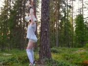 Outdoor Bondage with Diaper and Vibrator 12/16