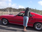 Quivering as I rev and cum on a 69 Mustang (Pedal Pumping Orgasm) 2/16