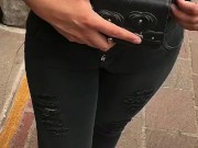 SEXO por DINERO,MEXICANA 19Años Está ESPERANDO a su NOVIO y le DOY DINERO para COGER, PUBLICO,Parte1 11/16