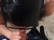 SEXO por DINERO,MEXICANA 19Años Está ESPERANDO a su NOVIO y le DOY DINERO para COGER, PUBLICO,Parte1 14/16