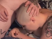 Bald Gets Her Shaved Head Fucked and Cum All Over It 10/16