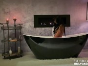 Only3x GIRLS presents - Classy Shalina Devine romantic anal toying at the bathtub - scene by Only3x 2/16