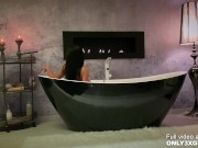 Only3x GIRLS presents - Classy Shalina Devine romantic anal toying at the bathtub - scene by Only3x 3/16