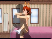 3D HENTAI fucked redhead girlfriend after a walk 12/16
