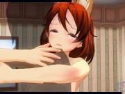 3D HENTAI fucked redhead girlfriend after a walk 16/16