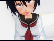 3D HENTAI POV schoolgirl rides your cock and does AHEGAO 10/16
