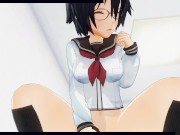 3D HENTAI POV schoolgirl rides your cock and does AHEGAO 15/16