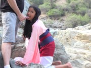 Mulan On Her Knees Blowing Stranger Tourists *Fearless Warrioress* 14/16