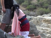 Mulan On Her Knees Blowing Stranger Tourists *Fearless Warrioress* 7/16