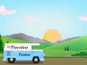 Pipe rapide et risquée dans la piscine pendant que la belle mère s'occupe du jardin 1/16