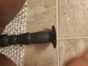 Making myself cum with anal dildo in pussy Session 7/16