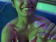 Surprise! Blowjob from his favorite porn star 14/16