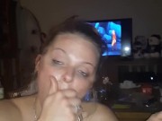 Avatar blowjob and facial with a pretzel 3/16