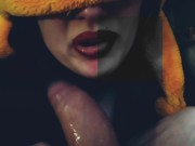 A mi novia le gusta despertarme con una frenetica mamada musicalizada con Billi eilish remix 4/16