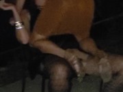 Kate gets birthday lap dance from a friend 4/16