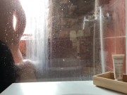 Fucks his Latina Japanese roommate at the shower - window open so neighbors can see 11/16