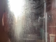 Fucks his Latina Japanese roommate at the shower - window open so neighbors can see 12/16