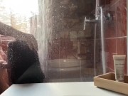 Fucks his Latina Japanese roommate at the shower - window open so neighbors can see 7/16