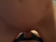 I put a strapon on my girlfriend and jumped on top until I finished 4/16