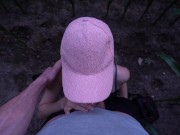 18yo slut gets fucked out in the fields and nearly got caught twice, facial 5/16