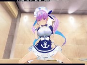 3D HENTAI POV Minato Aqua Rides Your Cock 2/16