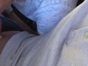 QUICK BLOWJOB IN CAR ON THE ROAD - Amateur AnnaForia 4/16