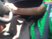 EP.1 (เสียงไทย) ไปส่งไม่ถึงที่โดน Grab จับอมควยซะก่อน Thai Grab Car Blowjob 1/16