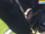 EP.1 (เสียงไทย) ไปส่งไม่ถึงที่โดน Grab จับอมควยซะก่อน Thai Grab Car Blowjob 2/16