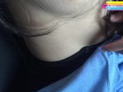 EP.1 (เสียงไทย) ไปส่งไม่ถึงที่โดน Grab จับอมควยซะก่อน Thai Grab Car Blowjob 4/16