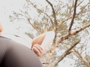 Трахнул жену в лесу во время пробежки и кончил в киску+ бонус Пис 14/16