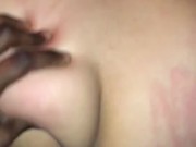 Slim thick Latina teen taking BBC handprints on fat ass 12/16