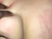 Slim thick Latina teen taking BBC handprints on fat ass