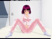 3D HENTAI in pajamas masturbates before bed 2/16