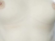 (HD) 3-Minute-long circle jumping pale natural teen boobs. Hard nipples, perfectly round. 1/16