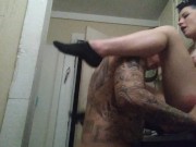 Hubby loads the truck while I get a quick fuck 5/16