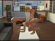 The wife, a fat woman, loves to fuck at home. Romantic sex | porn games 2/16